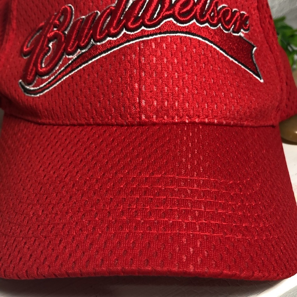 Budweiser Beer Embroidered Mesh Adjustable Hat - Picture 11 of 13